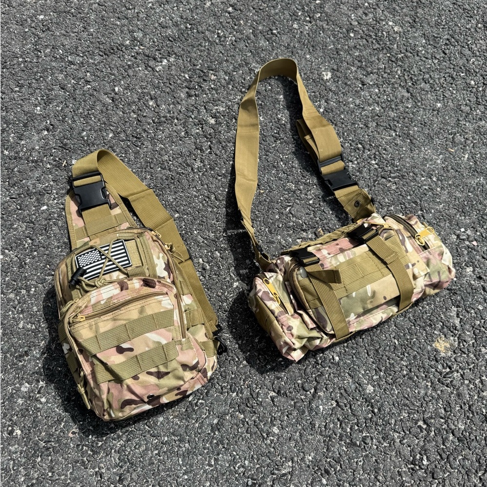 Camouflage Tactical Sling Bag Set - Picture 5 of 7